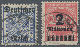 Deutsches Reich - Inflation: 1920/1923, Sauber Gestempelte Partie Von 18 Marken Gepr. Infla, Dabei 1 - Sammlungen
