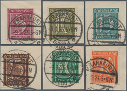 Deutsches Reich - Inflation: 1922/1923, Ziffern/Arbeiter Wz.Waffeln, Sauber Gestempelte Partie Von 3 - Verzamelingen