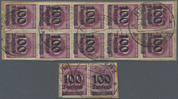 Deutsches Reich - Inflation: 1923, Aufdrucke OPD Breslau, 100 Tsd Auf 100 Mark Dunkelgraupurpur, 10e - Collections