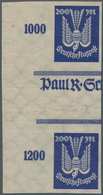Deutsches Reich - Inflation: 1923, Spezialitätenpartie Mit Ungezähnten Marken, Kopfstehenden Aufdruc - Collezioni