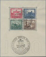 Deutsches Reich - Weimar: 1930, IPOSTA, Gestempelte Partie Mit Zwei Blocks Und Fünf Herzstücken (die - Colecciones