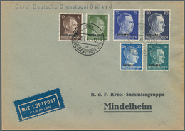 Deutsches Reich - 3. Reich: 1942/1945 (ca.), Partie Von Ca. 60 Belegen, Dabei Deutsche Dienstpost So - Used Stamps