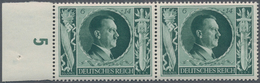 Deutsches Reich - 3. Reich: 1943, 6+14 Pfg. Hitler Geburtstag, Einwandfrei Postfrisch Vom Linken Bog - Used Stamps