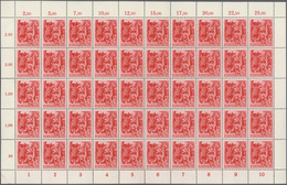 Deutsches Reich - 3. Reich: 1945, SA/SS Gezähnt Je Im (gefalteten) Orginalbogen Zu 50 Marken, Postfr - Used Stamps