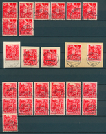 Deutsches Reich - 3. Reich: 1945, Steckkarte Mit Den Ausgaben "Parteiformationen SA Und SS" Mit 26 V - Used Stamps