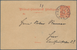 Deutsches Reich - Privatpost (Stadtpost): 1888/1900 (ca.), Posten Mit Ca. 60 Stadtpost-Briefen Und G - Postes Privées & Locales