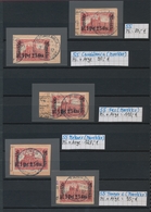 Deutsche Post In Marokko: 1902/1913, Kleines Hawid-Einsteckbuch Mit 26 Postanweisungsausschnitten Mi - Deutsche Post In Marokko