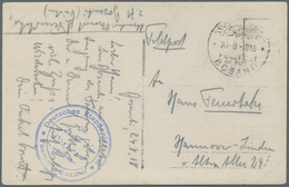 Deutsche Post In Der Türkei - Stempel: 1915/1918, Acht Belege Mit Versch. Truppenstempeln Von Sanitä - Turkey (offices)