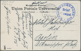 Deutsche Post In Der Türkei - Stempel: 1916/1918, 10 FP-Belege Mit Truppenstempel Verschiedener Kraf - Turquia (oficinas)