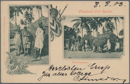 Deutsch-Ostafrika: 1896/1913, Ca. 30 Gebrauchte Ansichtskarten Mit Besseren Ansichten Und Interessan - África Oriental Alemana