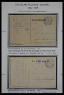 Feldpost 1. Weltkrieg: Fantastic Collection In Albums, All Written Up With Fieldpost Station, Many D - Other & Unclassified
