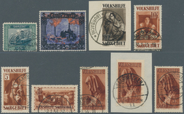 Deutsche Abstimmungsgebiete: Saargebiet: 1921/1935, Sauber Gestempelte Sammlung Auf Steckseiten, Bis - Storia Postale