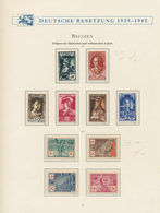 Deutsche Besetzung II. WK: 1940/1945, Fast Ausschließlich Postfrisch Geführte Sammlung Auf Falzlos-B - Occupazione 1938 – 45