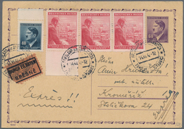 Dt. Besetzung II WK - Böhmen Und Mähren: 1939/1944, Ca. 300 Belege, Dabei R- Und Eilbriefe, Paketkar - Besetzungen 1938-45