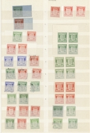 Deutsche Besetzung II. WK - Kanalinseln: 1941/1942, Guernsey Und Jersey, Partie Von 42 Marken Der Wa - Ocupación 1938 – 45