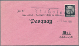 Dt. Besetzung II WK - Lothringen: 1940/1941, Interessantes Lot Von 125 Belegen Der Frühen Besetzungs - Bezetting 1938-45