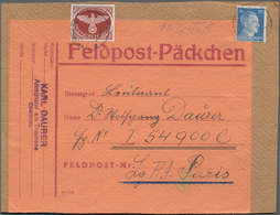 Feldpostmarken: 1942/1944, Zwei Belege Mit Feldpost Zulassungsmarke An Gleiche Person. - Other & Unclassified