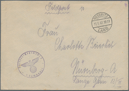 Feldpost 2. Weltkrieg: 1940/1941, Korrespondenz Von 180 Feldpostbelegen (mit Offenem Truppenstpl./of - Sonstige & Ohne Zuordnung