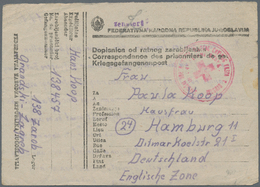 Kriegsgefangenen-Lagerpost: 1940/1948, Partie Von 22 Belegen, Aus Rhodesien, Jugoslawien, Libyen, Sü - Altri & Non Classificati