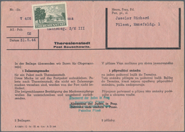 KZ-Post: 1941-1944, Sammlung Mit über 80 Briefen, Belegen Und Briefstücken Von Oder In Lager, Dabei - Cartas & Documentos