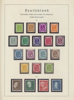 Deutschland Nach 1945: 1945/1955, Praktisch Ausschließlich Postfrisch Geführte Sammlung Auf Alten Le - Sammlungen