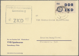 Deutschland Nach 1945: 1945/1965 (ca.), Posten Mit Hunderten Briefen, Karten Und Ganzsachen, Dabei S - Collezioni