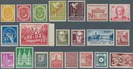 Deutschland Nach 1945: 1945/1967, Vorwiegend Postfrisch Geführte Sammlung In Zwei Vordruckalben, Dab - Collections