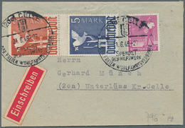 Deutschland Nach 1945: 1945-1960, Hochwertige Partie Mit Rund 280 Briefen, Dabei Bi-Zone, Gemeinscha - Collezioni