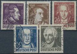 Sowjetische Zone: 1945/1949, Partie Von Ca. 360 Briefmarken Verkaufsfertig Auf Steckkarten Dabei Ein - Sonstige & Ohne Zuordnung