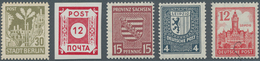 Sowjetische Zone: 1945/1949, Postfrische Sammlung Auf Safe-Blättern, Dabei MiNr. 1/7 B, MVP, Potscht - Sonstige & Ohne Zuordnung