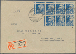 Sowjetische Zone - Allgemeine Ausgaben: 1949/1954, Partie Von Ca. 78 Briefen Und Karten Mit Frankatu - Autres & Non Classés