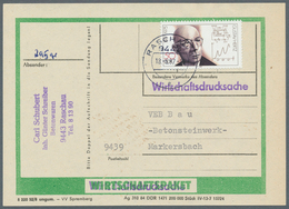 DDR: 1949/1990, Reichhaltiger Und Vielseitiger Bestand Von Ca. 1.020 Briefen Und Karten, Alle Echt G - Sammlungen