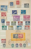 DDR: 1949/1990, Sammlungsbestand In Vier Steckbüchern, Dabei Gestempelt Augenscheinlich Einmal Zieml - Colecciones