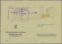 DDR - Dienstmarken: 1964 - 1971, Posten Von über 95 Dienstbriefumschlägen Mit Dienstmarken, Stempeln - Sonstige & Ohne Zuordnung