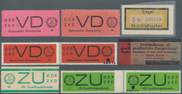 DDR - Dienstmarken D (Vertrauliche Dienstsachen): 1965, Sammlung Aller VD Und ZU - Marken (ex1-3 VD - Altri & Non Classificati