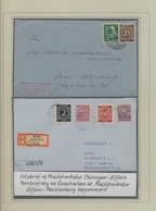 Berlin: 1946/1990 (ca.), Sammlung, Gestempelt, In 3 Lindner-Ringbindern Auf Selbstgestalteten Blätte - Nuevos