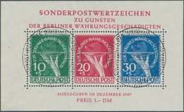 Berlin: 1948/1959, In Den Hauptnummern Augenscheinlich Komplette, Sehr Sauber Rundgestempelte Sammlu - Ungebraucht