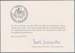 Berlin: 1971/1983, Sammlung Von Ca. 90 Minister-Geschenkkarten In Zwei Alben. - Ungebraucht