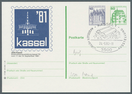 Berlin - Ganzsachen: 1982, Amtliche Bildpostkarte Mit Seltenem Beidruck Eines 10 Pf-Wertstempels Auf - Sonstige & Ohne Zuordnung