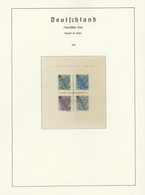 Französische Zone: 1946 - 1949, Komplette Sammlung Ohne Konstanz II Und Zwangszuschlagsmarken, Saube - Altri & Non Classificati