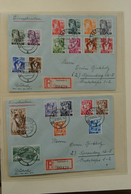 Saarland Und OPD Saarbrücken: 1947-1959 Album With 54 Covers, FDC's And Cards Of Saar 1947-1959, Inc - Autres & Non Classés