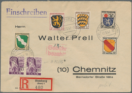 Saarland (1947/56): 1947, Elf Saubere Bedarfsbelege Mit Länder-MiF FRZ Allg. Ausgabe/"Saar I" Und Al - Used Stamps