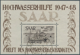 Saarland (1947/56): 1947/1959, In Den Hauptnummern Komplette, Sauber Gestempelte Sammlung Incl. Bloc - Gebruikt