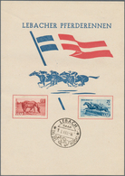 Saarland (1947/56): 1949/1950, Tag Des Pferdes (MiNr. 265/66), Zwei FDCs (einmal Kopie-Befund Hoffma - Usados