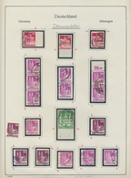 Bizone: 1948/1952, Bauten Weit Und Eng Gezähnt, Spezialiserte Sammlung Von Ca. 500 Marken Bis Zu Den - Other & Unclassified