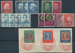 Bundesrepublik Deutschland: 1949/1955, Sauber Rundgestempelte Partie Von Mittleren Und Besseren Ausg - Collections