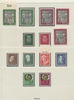 Bundesrepublik Deutschland: 1949/1961, In Den Hauptnummern Weit überkomplette Postfrische Sammlung I - Collezioni