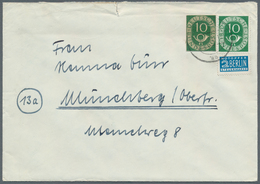 Bundesrepublik Deutschland: 1950/1958, Partie Von 33 Briefen/Karten Mit Dauerserien-Frankaturen Meis - Collections