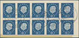 Bundesrepublik Deutschland: 1954/1959, Spezialpartie Heuss I/III, Dabei Rollenmarken Mit 10er- Und 1 - Collections