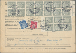 Bundesrepublik Deutschland: 1961, Fünf Telegramme Alle Vom Postamt (24a) HAMBURG 36 Rückseitig Frank - Collections